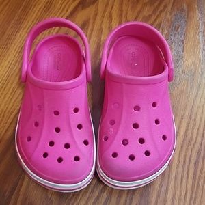 Girls Pink Croc Shoes